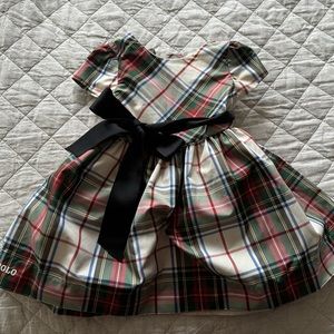 Ralph Lauren tartan baby girl dress
